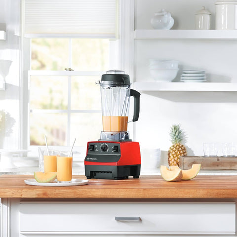 Vitamix 5200 Blender, Professional-Grade Blender for Smoothies, Soups, Ice Cream and More, Stainless-Steel Blades, Self-Cleaning Kitchen Appliance, 64 Oz Container, Red