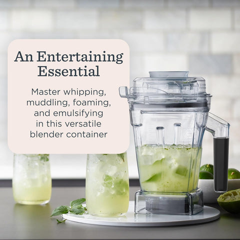 Vitamix 48-Ounce Aer Disc Blender Container with SELF-DETECT, BPA-Free, Dishwasher-Safe Container, and Tamper, Compatible with All Full-Size Vitamix Blenders