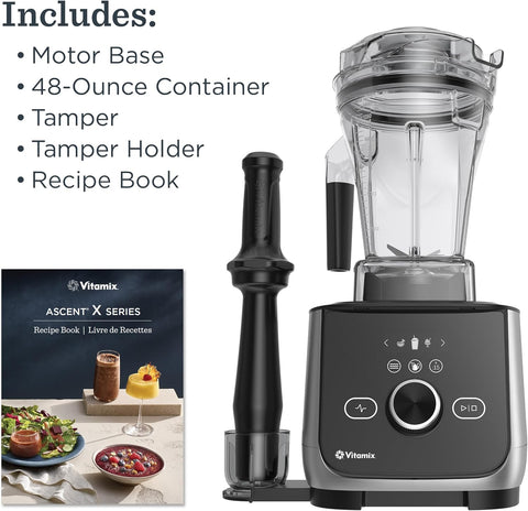 Vitamix Ascent X4 Blender with Five Blending Programs, Self-Cleaning Program, Professional-Grade Blender for Smoothies, Soups and More, Stainless-Steel Blades, 48 Oz Container, Polar White